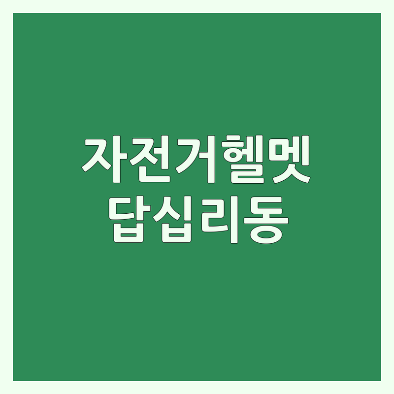서울 동대문구 답십리동에서 자전거헬멧 어디로 갈까? 고민 해결! | 현지인 추천 TOP5